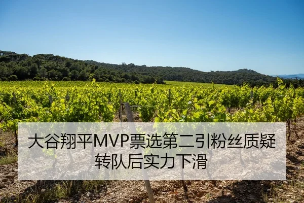 大谷翔平MVP票选第二引粉丝质疑转队后实力下滑